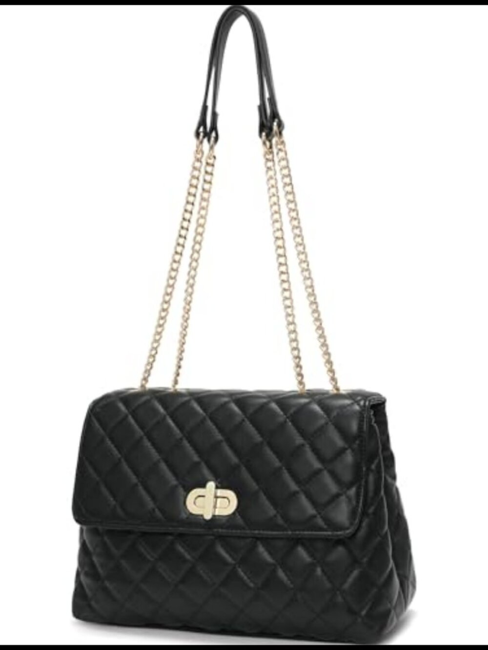 Quilted Medium Shoulder Purse Crossbody Handbag for Women